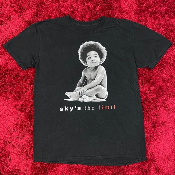 Concert Tee Other - Notorious BIG Sky’s The Limit Album Art Shirt Large Tour Dates Hip Hop